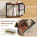 Miniatyrbillede 3 af 5: Sengebord med stofskuffe & åbent opbevaringsrum, sidebord, natbord