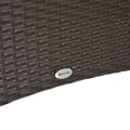 Miniatyrbillede 9 af 10: Spisebord Havebord Glasbord Polyrattan + Sikkerhedsglas Brun + Sort 150X85X74Cm