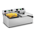 Miniatyrbillede 2 af 7: Elektrisk cateringfriture TIMER 230 V 2 x 3200W 2 x 10 L