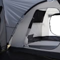 Miniatyrbillede 10 af 10: Campingtelt 5-Personers Tunneltelt Med Soveværelse, Bæretaske, 2000 Mm Vandsøjle, Netvindue, Grå