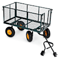Miniatyrbillede 8 af 9: Havetransportvogn, 400 kg, til traktor, åbne sidepaneler, store oppustelige hjul, MultiGarden