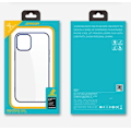 Miniatyrbillede 5 af 9: NBS ultra tyndt gennemsigtigt etui med metallisk ramme til iPhone Pro Max 12 sort