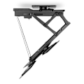 Miniatyrbillede 4 af 9: Motoriseret tv-loftmontering | 23 - 65 " | Maksimal vægt: 30 kg | Kan drejes | Vipbar | Minimum loftafstand: 140 mm | Fjernstyret | Stål | Sort