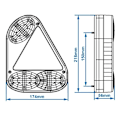 Pikkukuva 6 / 6: Takavalo 5 toimintoa 218x174mm oikea Q-Parts