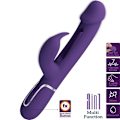 Miniatyrbild 2 av 10: Pretty Love - Kampas Rabbit 3 i 1 multifunktionsvibrator med tunga violett
