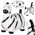Miniatyrbillede 6 af 6: Keramisk sparegris zebra