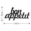 Miniatyrbillede 3 af 3: Dekorativt metalvægtilbehør Bon Appetit 1 - Sort