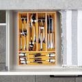 Miniatyrbillede 5 af 7: Bambus bestikskuffeindsats 25x35 cm