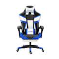 Miniatyrbillede 1 af 4: Herzberg HG-8082: Trefarvet spille- og kontorstol med T-form Accent Blue