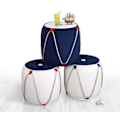 Pikkukuva 4 / 4: Pouffe Fora v3 - sininen, valkoinen