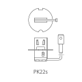 Miniatyrbillede 3 af 4: Bilpære 12V 55W PK22s H3 i blisterpakning