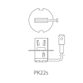 Pikkukuva 3 / 4: Auton polttimo 12V 55W PK22s H3 läpipainopakkauksessa