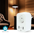 Pikkukuva 2 / 9: SmartLife Älypistorasia | Wi-Fi | IP21 | Virtamittari | 3680 W | Type F (CEE 7/7) / 1x USB-C™ / 2x USB | 0 - 55 °C | Android™ / IOS | Valkoinen | 1 kp