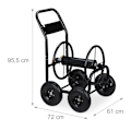 Miniatyrbillede 4 af 8: Slangevogn Metal Sort