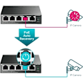 Miniatyrbillede 6 af 7: TP-LINK TL-SG105PE - 5-ports PoE switch