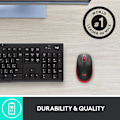 Miniatyrbillede 8 af 8: Logitech M190 - trådløs mus, sort/rød