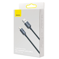Pikkukuva 5 / 9: Kaapeli nopeaan lataukseen ja tiedonsiirtoon USB Iphone Lightning 2.4A 1.2m musta