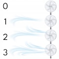 Miniatyrbillede 9 af 9: Gulvventilator med fjernbetjening – 3 hastigheder, oscillation, timer
