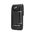Miniatyrbillede 4 af 4: Etui til Xiaomi Mi Note 10 (2019) Bæltecover med kortholder læder og nylon lodret - sort sort