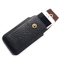 Miniatyrbillede 1 af 4: Vertikal Læderetui med Magnetlukning til IPHONE 6 [4,7"] > Sort Svart
