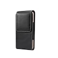 Miniatyrbillede 4 af 4: Etui Housse i Læder med Vertikal Design og Bæltesløjfe til SAMSUNG Galaxy J5 Pro (2019) > Sort Svart jag