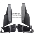 Miniatyrbillede 3 af 4: Rygsæk Sling Bag i nylon kompatibel med e-bog, tablet og til Sharp Android One S3 > Sort
