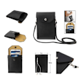 Miniatyrbillede 1 af 4: Sæk Etui Cover til Tablets og Smartphone Simili-Læder Universal til => SAMSUNG GALAXY J7 (2016) J710 > Sort sort