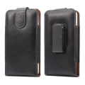 Miniatyrbild 3 av 4: Housse Clip Ceinture Rotativ 360 Äkta Läderfodral för SAMSUNG GALAXY A30 (2019) > Svart Svart