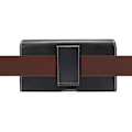 Miniatyrbillede 4 af 4: Horisontal Læderetui med Nylon Strop til SAMSUNG GALAXY A51S (2020) > Sort sort
