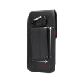 Miniatyrbillede 4 af 4: Etui til Huawei Honor 8A (2019) Bæltecover med kortholder læder og nylon lodret - sort Svart
