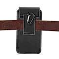 Miniatyrbillede 4 af 4: Etui til Huawei P20 Lite (2019) Lodret bæltecover læder og nylon - sort sort