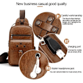 Miniatyrbillede 4 af 4: Rygsæk Crossbody kompatibel med Ebook, Tablet og til HTC Desire 606w > Sort Svart