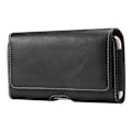 Miniatyrbillede 1 af 4: Ny design læder etui med bæltesløjfe til XTOUCH E5 (2019) > Sort sort