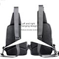 Miniatyrbillede 3 af 4: Rygsæk Sling Bag i nylon kompatibel med e-bog, tablet og til Goclever Quantum 2 500N > Sort Svart