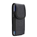 Miniatyrbillede 2 af 4: til Samsung Galaxy A72 (2021) Lodret bæltetaske Cover Læder Nylon - Sort sort