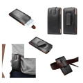 Miniatyrbillede 2 af 4: Housse Clip Bælte Rotativ 360 Case i Ægte Læder til SAMSUNG GALAXY S10 5G (2019) > Sort Svart