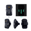 Miniatyrbillede 3 af 4: Refleksiv Vandtæt Etui til Armbånd med 2 Rum Sport Fitness Cykling Fitnesscenter til Huawei P30 Pro New Edition sort
