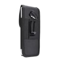 Miniatyrbillede 1 af 4: Etui Housse Bælte Nylon med Metal Klamme Ny Sti Business til ZTE Blade Max XL > Sort Svart jag