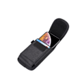 Miniatyrbillede 3 af 4: Étui Housse Ceinture - LG - AS110 K Series K3 2017 - Læder Nylon - Sort - Semi-stift sort