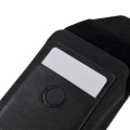 Miniatyrbild 4 av 4: Vertikalt Fodral Clip Metall Bälte Textil och Läder med Kortficka för Prestigio MultiPhone 5508 Duo > Svart Svart