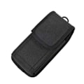 Miniatyrbillede 1 af 4: iPhone 11 etui - DFV mobil - Nylon cover - Sort - Semi-stiv - Med bæltestropper sort