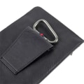 Miniatyrbillede 4 af 4: Vertikal bæltetaske til smartphone med indvendig lynlåsrum for FLY IQ4402 ERA STYLE 1 > Sort Svart jag