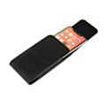 Miniatyrbillede 3 af 4: Nyt designet etui med magnetisk lukning og 360 grader drejelig bælteklips til Samsung Galaxy A8+ (2018) > Sort sort