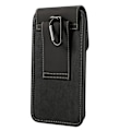 Miniatyrbillede 2 af 4: Etui til Samsung Galaxy A7 (2016) Lodret bæltecover læder og nylon - sort sort