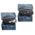 Miniatyrbillede 4 af 4: Mobilcover - SKY VEGA - IM-A830 - Læder - Sort - Elegant design med headsetlomme Svart jag