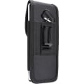 Miniatyrbillede 1 af 4: til Samsung Galaxy A12 (2020) Lodret bæltetui Cover Læder Nylon - Sort Svart