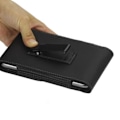 Miniatyrbild 3 av 4: Fodral Fodral Klämma Bälte Metall Vertikal Klämma i Konstläder för => MICROSOFT LUMIA 640 XL LTE DUAL > Svart Svart