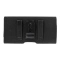 Miniatyrbillede 2 af 4: Vandret etui Cover Metal Clip Bælteclips i tekstil og læder med kortholder til Huawei Nova Lite PRA-LX2 (Huawei Prag) Svart