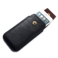 Miniatyrbild 1 av 4: Läderfodral - Gionee - G13 Pro (2022) - Magnetisk Stängning - Färg Svart -Bältet Fodral Svart