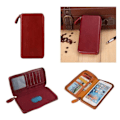 Miniatyrbillede 1 af 4: Étui Housse af Executive Wallet med Magnetisk Fastgørelse og Lynlås til => LEECO X520 LE 2 (2016) > Rød